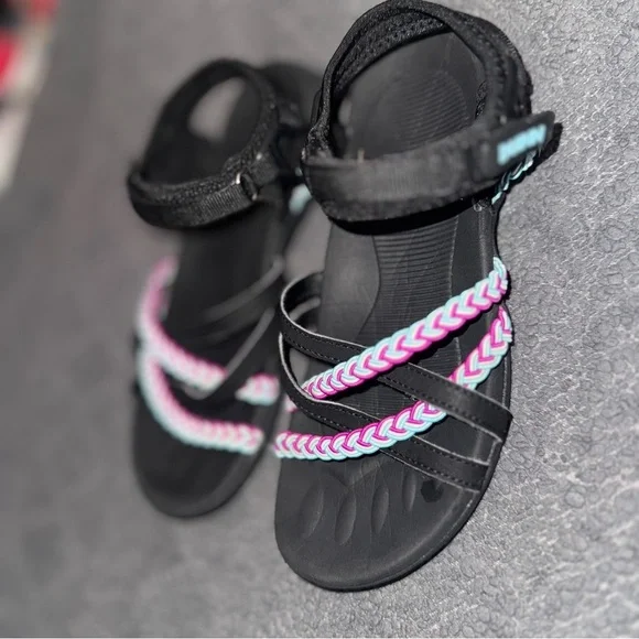 DUINN Black and Multicolor Women's Sandals, walking, outdoor, light hiking 7 - Picture 10 of 11